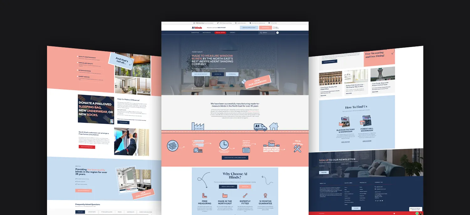 A1 Blinds - Website Build
